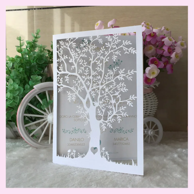 customized tiffany blue/dark gold/white new style romantic tree shape wedding invitation card envelope and printing inner page
customized tiffany blue/dark gold/white new style romantic tree shape wedding invitation card envelope and printing inner page