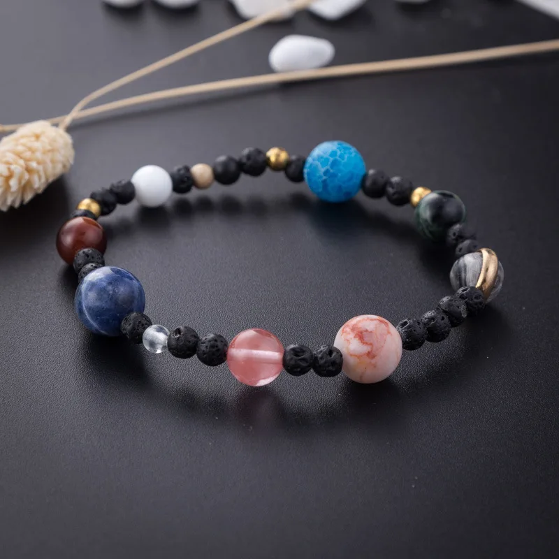 BOEYCJR Universe 9 Planets Stone Beads Bangles & Bracelets Fashion Jewelry Solar System Energy Bracelet For Women or Men
BOEYCJR Universe 9 Planets Stone Beads Bangles & Bracelets Fashion Jewelry Solar System Energy Bracelet For Women or Men