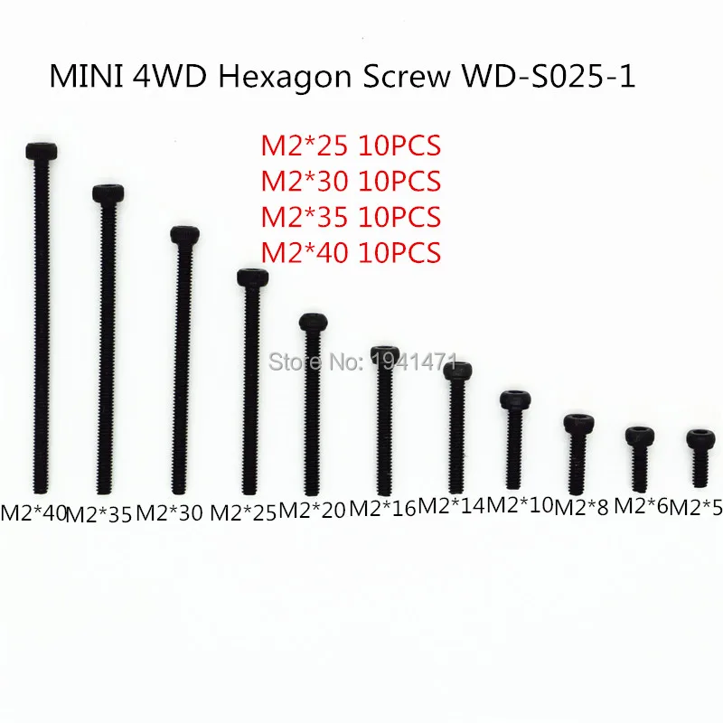 Free Shipping 40Pcs RFDTYGR RCMini 4wd M2 Hexagon Screws Self-made Parts For Tamiya MINI 4WD M2 Hexagon Screws
Free Shipping 40Pcs RFDTYGR RCMini 4wd M2 Hexagon Screws Self-made Parts For Tamiya MINI 4WD M2 Hexagon Screws