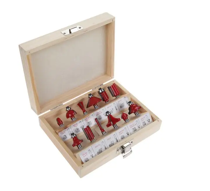 Woodworking Router Bits Router Bit Set 12PCS 1/4" 6.35mm drill bit set Wood Woodworking Cutter Woodworking Tool With Wood Box.
Woodworking Router Bits Router Bit Set 12PCS 1/4" 6.35mm drill bit set Wood Woodworking Cutter Woodworking Tool With Wood Box.