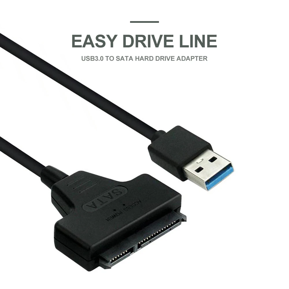 NEW USB 3.0 SATA 3 Cable Sata to USB Adapter Up to 6 Gbps Support 2.5 Inches External SSD HDD Hard Drive Sata III Cable
NEW USB 3.0 SATA 3 Cable Sata to USB Adapter Up to 6 Gbps Support 2.5 Inches External SSD HDD Hard Drive Sata III Cable