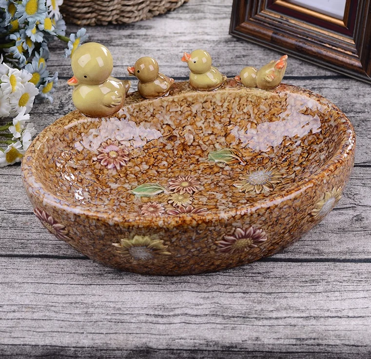 Creative Porcelain Drake and Ducklings Fruits Plate Decorative Ceramics Organizer Tray Ornament Gift Craft Accessories Supplies
Creative Porcelain Drake and Ducklings Fruits Plate Decorative Ceramics Organizer Tray Ornament Gift Craft Accessories Supplies