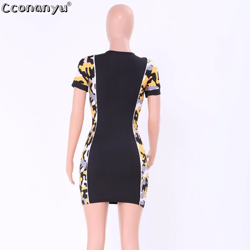2019 Sexy V Neck Dress Club Print Spring Summer Dress Black Yellow Zipper Dress Short Sleeves Mini Dress Beachwear
2019 Sexy V Neck Dress Club Print Spring Summer Dress Black Yellow Zipper Dress Short Sleeves Mini Dress Beachwear