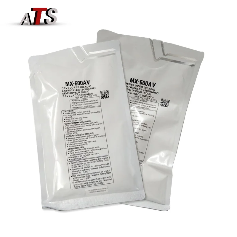 2PCS 310G Black Developer Powder MX-500AV For Sharp MX M283 m363 m452 m453 m503 Compatible MX-363U 453U 503U 363N 453N 503N
2PCS 310G Black Developer Powder MX-500AV For Sharp MX M283 m363 m452 m453 m503 Compatible MX-363U 453U 503U 363N 453N 503N