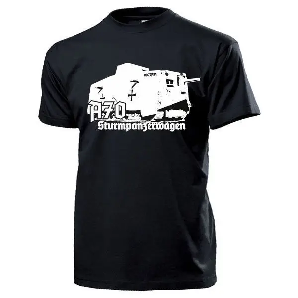 

Новинка 2019, модные летние топы, крутая футболка A7V sturmpanzerобщий Panzer Ww1 Ester Вторая мировая война, немецкая футболка, одежда