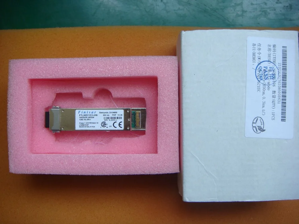 FINISAR FTLX8511D3-HW 850nm XFP 10G 300M мультимодовый оптический модуль 10GBASE-SR/SW 1200-Mx-Sn-I
FINISAR FTLX8511D3-HW 850nm XFP 10G 300M мультимодовый оптический модуль 10GBASE-SR/SW 1200-Mx-Sn-I