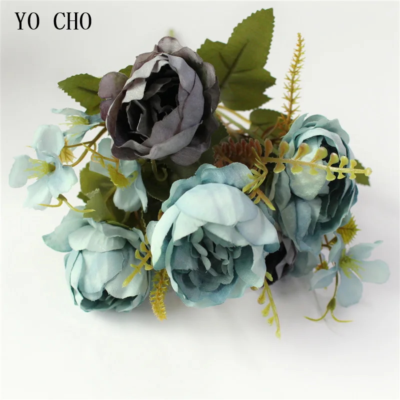 YO CHO Roses Artificial Flowers for Decoration Tea Rose Peonies Small Fake Flower DIY Wedding Home Wall Decor Silk White Flowers
YO CHO Roses Artificial Flowers for Decoration Tea Rose Peonies Small Fake Flower DIY Wedding Home Wall Decor Silk White Flowers