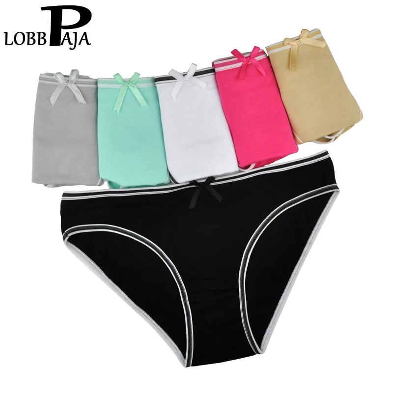 LOBBPAJA Lot 6 PCS Women Underwear Ladies Panties Cotton Low Rise Solid Cute Bow Soft Breathable Briefs for Girls
LOBBPAJA Lot 6 PCS Women Underwear Ladies Panties Cotton Low Rise Solid Cute Bow Soft Breathable Briefs for Girls