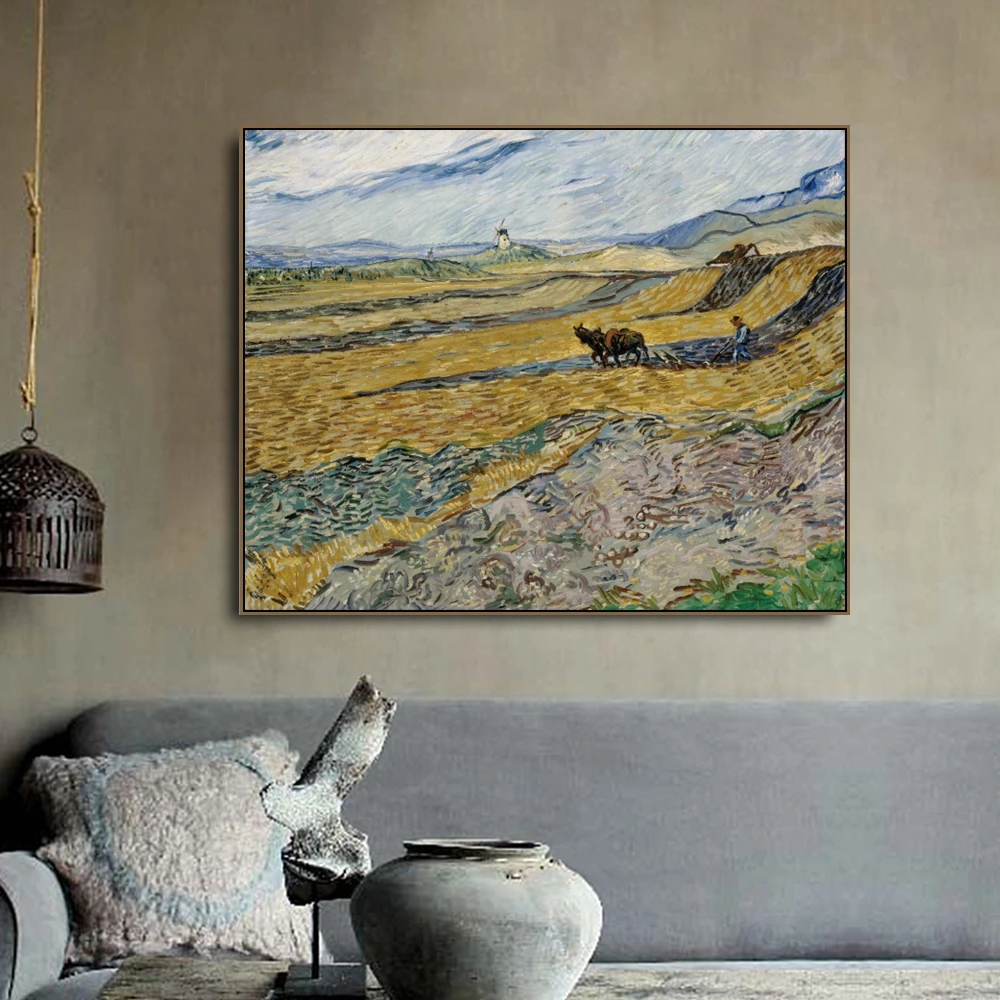 Landscape with plowman by Vincent Van Gogh Canvas Painting Calligraphy Prints Home Decor Wall Pictures For Living Room Bedroom
Landscape with plowman by Vincent Van Gogh Canvas Painting Calligraphy Prints Home Decor Wall Pictures For Living Room Bedroom