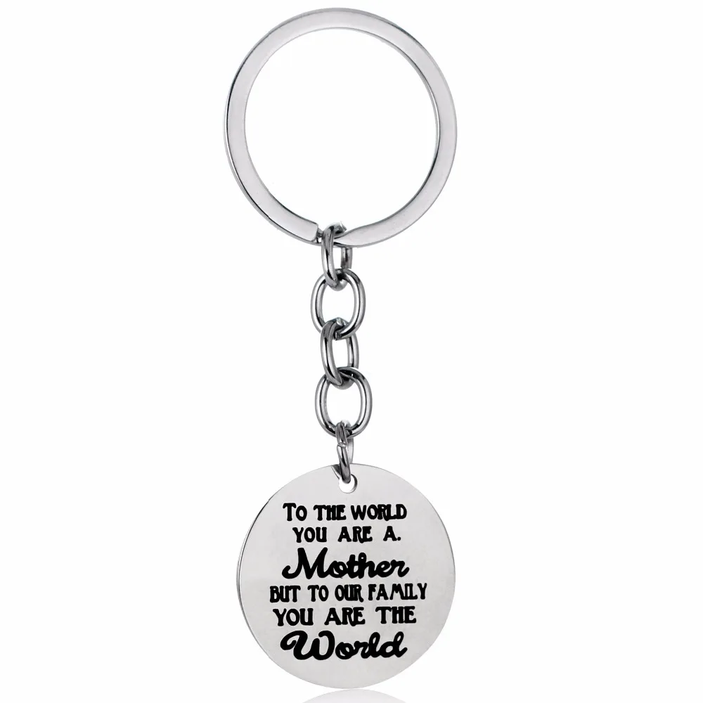 12PC/Lot Mother To Our Family You Are The World Stainless Steel Keyring Keychain Women Mom Birthday Xmas Jewelry Car Bags Keyfob
12PC/Lot Mother To Our Family You Are The World Stainless Steel Keyring Keychain Women Mom Birthday Xmas Jewelry Car Bags Keyfob
