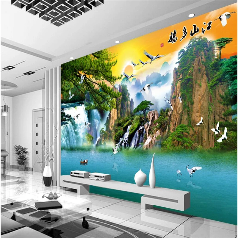 beibehang Customize any size 3D wallpaper mural painting country country more beautiful and beautiful landscape painting
beibehang Customize any size 3D wallpaper mural painting country country more beautiful and beautiful landscape painting