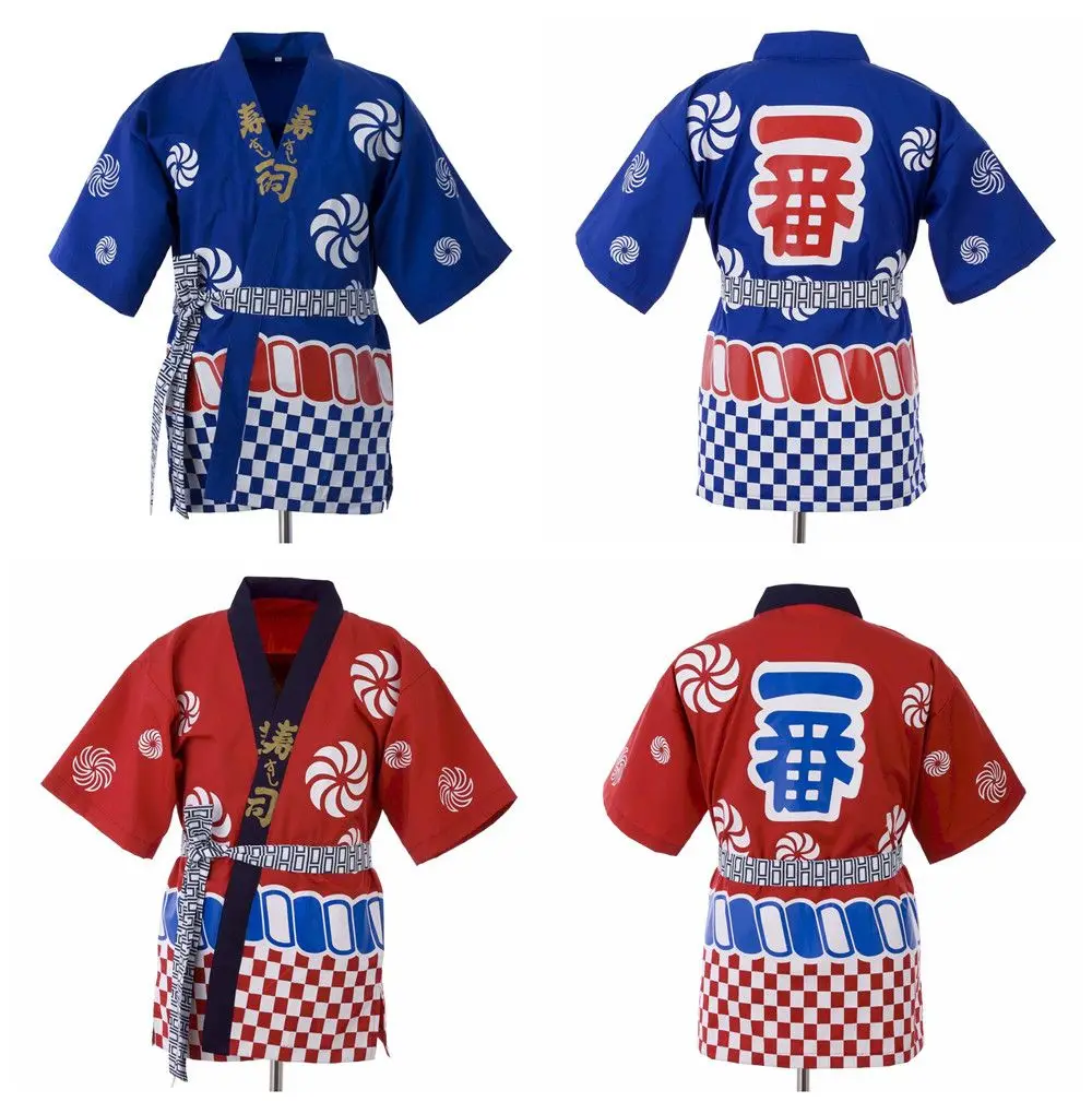Unisex Japanese style food service clothing sushi chef jacket New chef work uniform designed cook suit Japanese kimono 101302
Unisex Japanese style food service clothing sushi chef jacket New chef work uniform designed cook suit Japanese kimono 101302