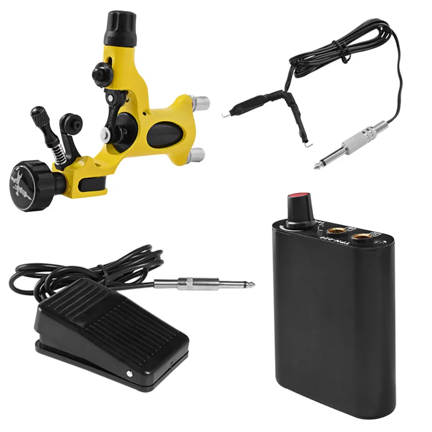 Tattoo Kit Power Supply Rotary Tattoo Machine Shader Liner with Foot Pedal Clip Cord Complete Tattoo Set Permanent Makeup Supply
Tattoo Kit Power Supply Rotary Tattoo Machine Shader Liner with Foot Pedal Clip Cord Complete Tattoo Set Permanent Makeup Supply