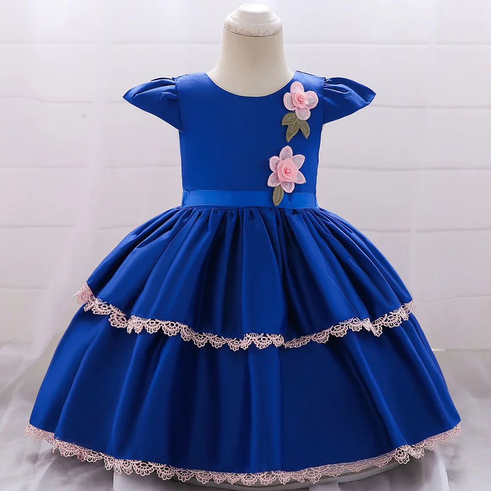 New Baby Girls Dresses Toddler Satin Party Wedding Birthday Dress with 3D Flowers Formal Newborn Baby Clothing
New Baby Girls Dresses Toddler Satin Party Wedding Birthday Dress with 3D Flowers Formal Newborn Baby Clothing
