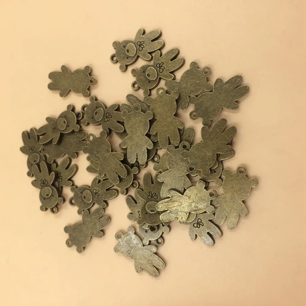 Bear Charm Vintage Metal Zinc Alloy Antique Bronze Tone Pendants 25x14mm 30pcs per lot (T530) 2015 New Free Shipping
Bear Charm Vintage Metal Zinc Alloy Antique Bronze Tone Pendants 25x14mm 30pcs per lot (T530) 2015 New Free Shipping
