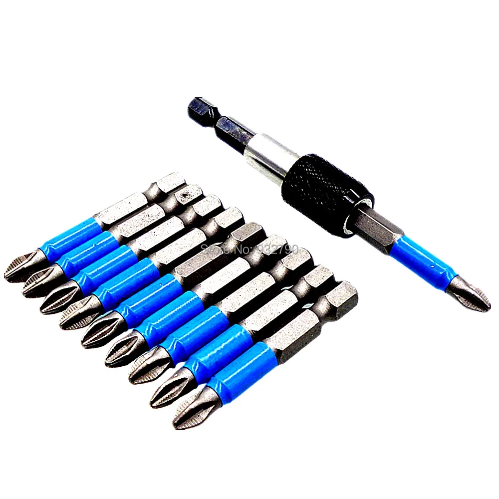 10pcs 50mm PH2 Drive Phillips Screwdriver Bits 1/4" Hex Shank Magnetic w/ Quick Release Magnetic Bit Holder 60mm 1/4" Hex Drill
10pcs 50mm PH2 Drive Phillips Screwdriver Bits 1/4" Hex Shank Magnetic w/ Quick Release Magnetic Bit Holder 60mm 1/4" Hex Drill