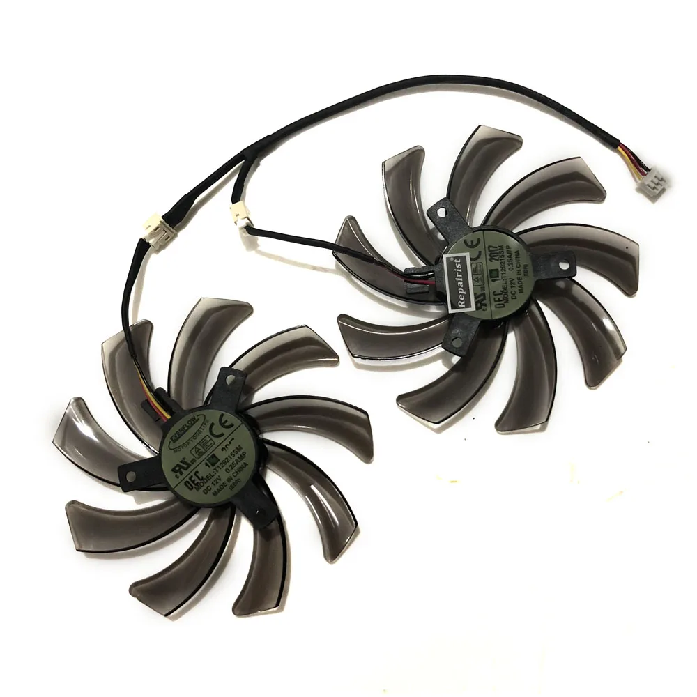 2pcs R9 285/270/380 GPU Cooler Graphics Card Fan For GIGABYTE GV-R938WF2OC GV-R9285WF2OC-2GD GV-R927OC-2GD Cooling
2pcs R9 285/270/380 GPU Cooler Graphics Card Fan For GIGABYTE GV-R938WF2OC GV-R9285WF2OC-2GD GV-R927OC-2GD Cooling