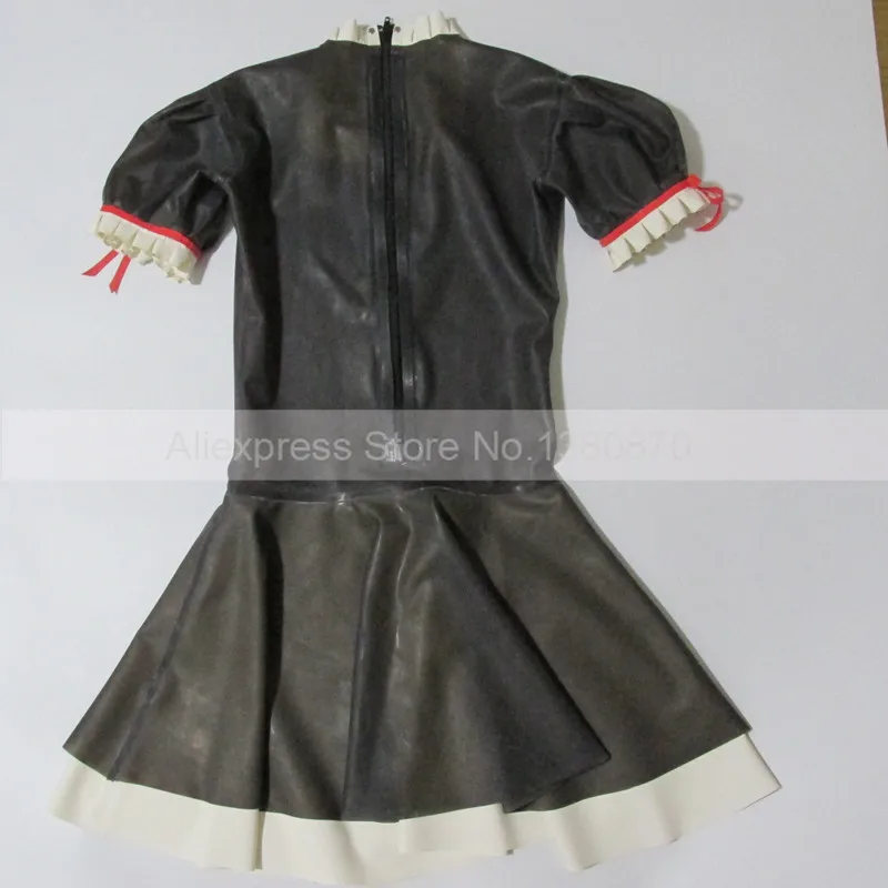 Transparent Black Women Latex Dress with Apron Maid Costumes Handmade Plus Size Customized Dresses S-LD154
Transparent Black Women Latex Dress with Apron Maid Costumes Handmade Plus Size Customized Dresses S-LD154