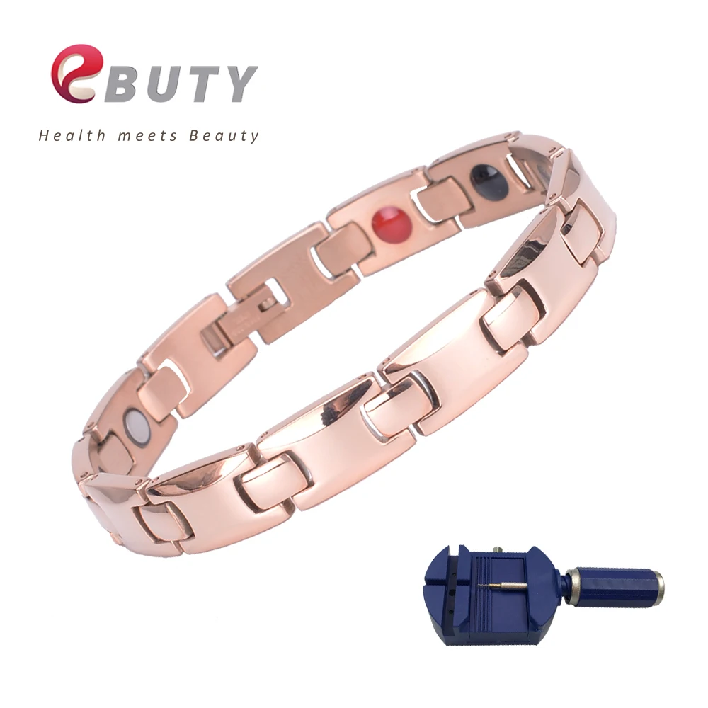 EBUTY модный браслет из титана розовое золото ионы энергия здоровья браслет магнитная завивка лучший подарок ювелирные изделия браслет
EBUTY модный браслет из титана розовое золото ионы энергия здоровья браслет магнитная завивка лучший подарок ювелирные изделия браслет