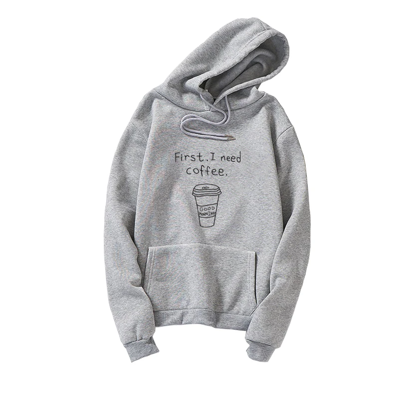 2018 Autumn Men Fashion Letter Print First I Need Coffee Hoodies Men Lovers Long Sleeve Casual Hooded Sweatshirt Pullover
2018 Autumn Men Fashion Letter Print First I Need Coffee Hoodies Men Lovers Long Sleeve Casual Hooded Sweatshirt Pullover