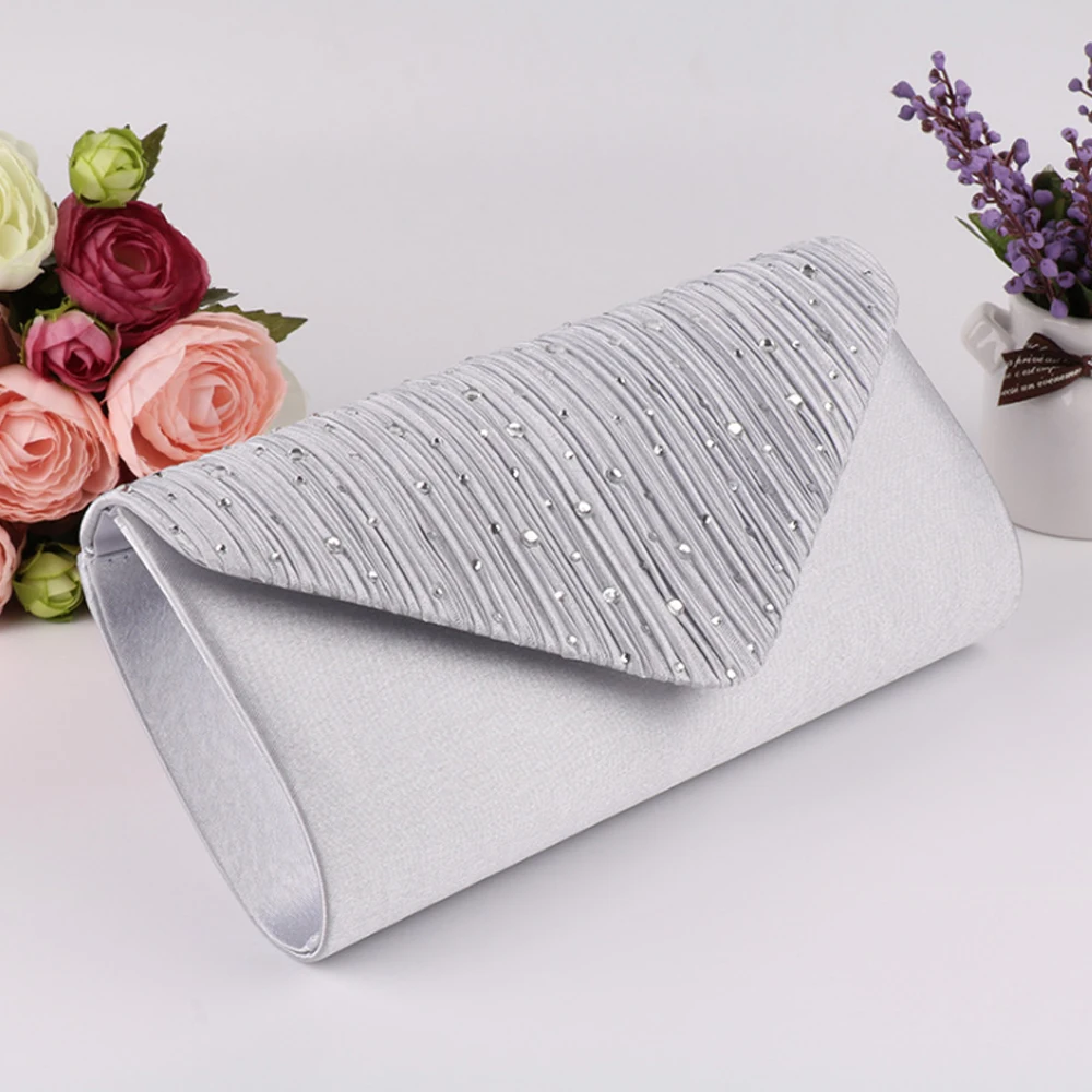 Women Evening Bag Satin Bridal Diamante Ladies Clutch Envelope Handbag Wedding Fashion Bussiness OL
Women Evening Bag Satin Bridal Diamante Ladies Clutch Envelope Handbag Wedding Fashion Bussiness OL