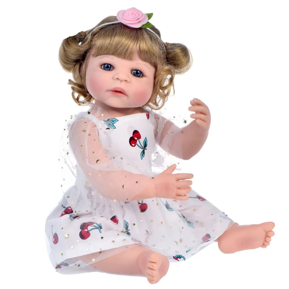 23" Full Silicone Reborn Girl Baby Doll Toy Lifelike modeling infant dolls baby dolls play house toys bonecas pink npk princess
23" Full Silicone Reborn Girl Baby Doll Toy Lifelike modeling infant dolls baby dolls play house toys bonecas pink npk princess