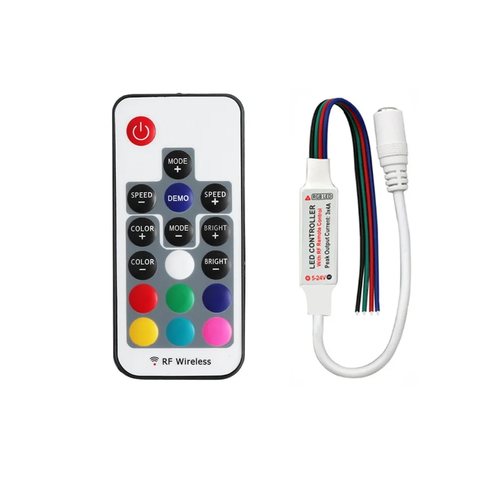 DC5-24V RGB Управление; 17 клавиш мини RF Беспроводной дистанционного Управление выключатели со светодиодным индикатором 4pin провод для 5 В, 12 В, 24 В ...
DC5-24V RGB Управление; 17 клавиш мини RF Беспроводной дистанционного Управление выключатели со светодиодным индикатором 4pin провод для 5 В, 12 В, 24 В ...