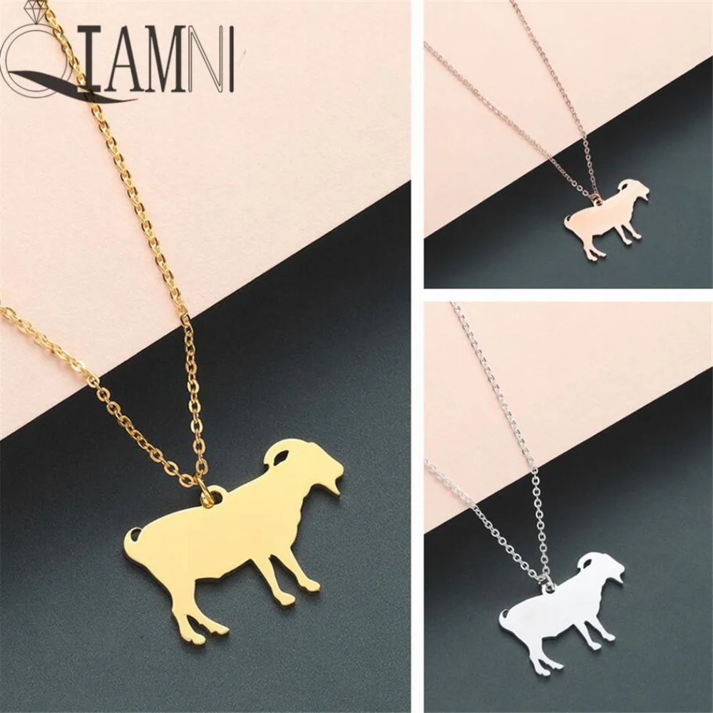 QIAMNI Funny Goat Pendant Necklace Collar Farm Animal Necklace Jewelry Party Gift Minimalist Pet Lover Charm for Women Men
QIAMNI Funny Goat Pendant Necklace Collar Farm Animal Necklace Jewelry Party Gift Minimalist Pet Lover Charm for Women Men