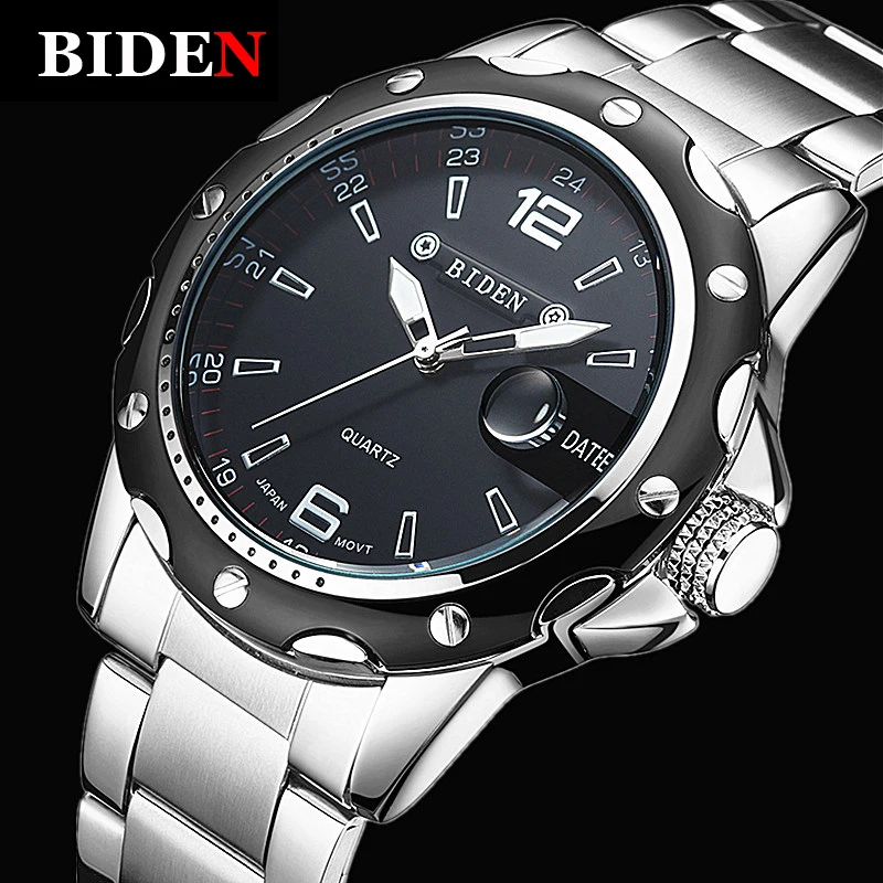 BIDEN Men Watches Fashion Casual 2018 Complete Calendar Full Steel Stainless Quartz Business Wrist Watch Male Relogio Masculino
BIDEN Men Watches Fashion Casual 2018 Complete Calendar Full Steel Stainless Quartz Business Wrist Watch Male Relogio Masculino