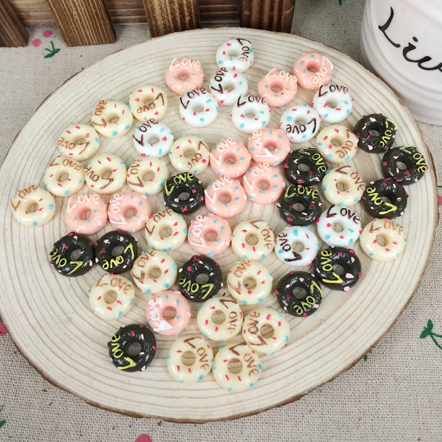 Mixed 4 Colors Kawaii Flatback DIY Miniature Food Dounts With"LOVE" Resin Cabochons Flat Back Scrapbooking For Phone Case:15mm
Mixed 4 Colors Kawaii Flatback DIY Miniature Food Dounts With"LOVE" Resin Cabochons Flat Back Scrapbooking For Phone Case:15mm