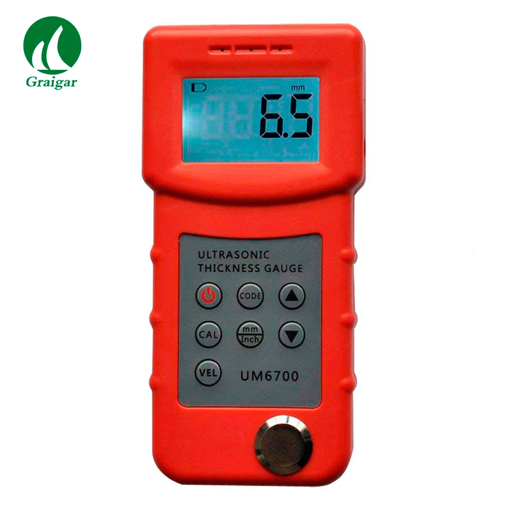 UM6700 Ultrasonic Thickness Gauge Metal Thickness Meter Testing for Many Ultrasonic Wave Well-conductive Materials 1.0-280mm
UM6700 Ultrasonic Thickness Gauge Metal Thickness Meter Testing for Many Ultrasonic Wave Well-conductive Materials 1.0-280mm