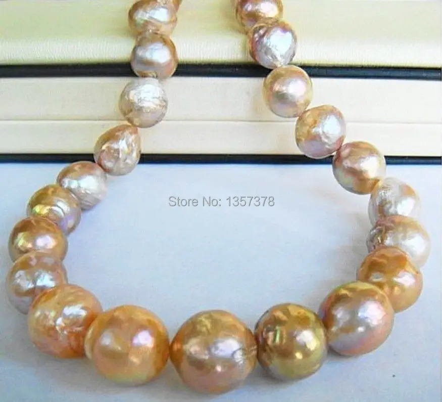 bjc 00018 18"12-13MM NATURAL AUSTRALIAN SOUTH SEA GOLD NUCLEAR PEARL NECKLACE 14K
bjc 00018 18"12-13MM NATURAL AUSTRALIAN SOUTH SEA GOLD NUCLEAR PEARL NECKLACE 14K