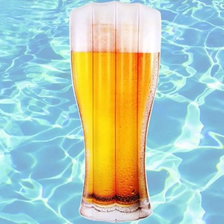 180CM Hot Giant Inflatable Beer Cup Print Pool Float Air Lounge Bottle Lounger Floatie Raft for Children Adults Swimming Ring
180CM Hot Giant Inflatable Beer Cup Print Pool Float Air Lounge Bottle Lounger Floatie Raft for Children Adults Swimming Ring