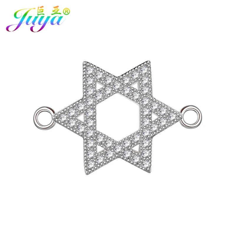 Micro Pave Zircon Star Of David Charm Connectors Accessories For Women Men Jewish Jewelry Bracelets Necklace Earrings DIY Making
Micro Pave Zircon Star Of David Charm Connectors Accessories For Women Men Jewish Jewelry Bracelets Necklace Earrings DIY Making