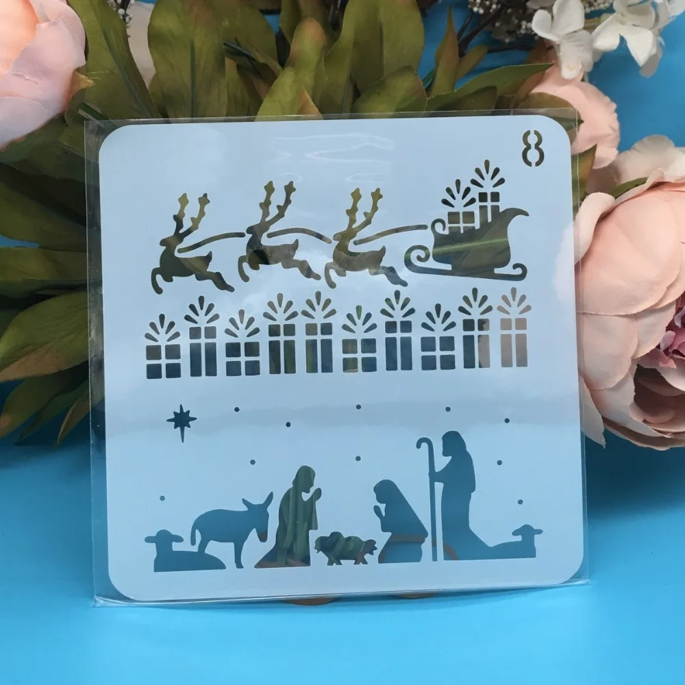 5inch Christmas Deer DIY Layering Stencils Wall Paint Scrapbook Coloring Embossing Album Decorative Paper Card Template
5inch Christmas Deer DIY Layering Stencils Wall Paint Scrapbook Coloring Embossing Album Decorative Paper Card Template