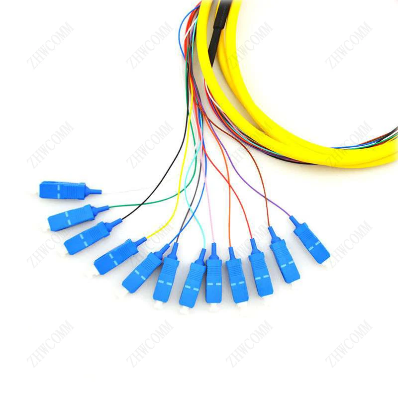 ZHWCOMM 5pcs 12 cores SC UPC fanout Fiber Optic Pigtail 1.5M SM simplex color bunchy pigtail Free Shipping
ZHWCOMM 5pcs 12 cores SC UPC fanout Fiber Optic Pigtail 1.5M SM simplex color bunchy pigtail Free Shipping
