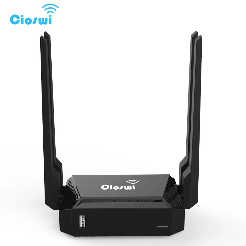 

Cioswi Wi fi Router 300Mbps Wifi Repeater 2.4Ghz Router Openwrt With 4 Lan and External Antennas Wi-Fi Router For 3g Usb Modem