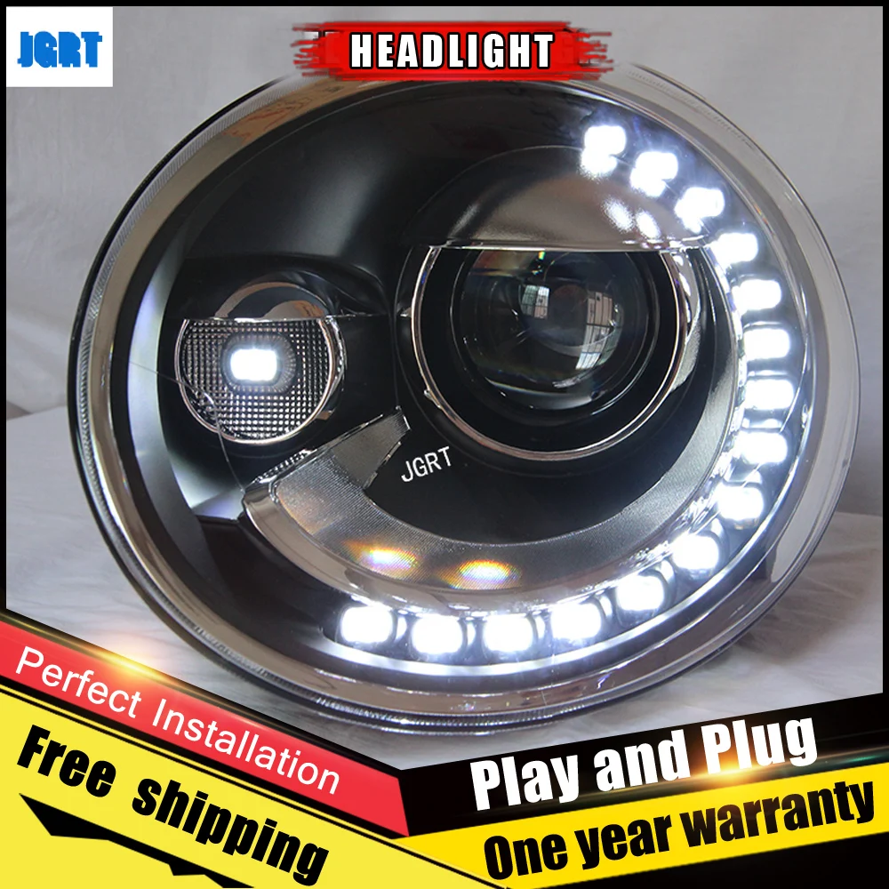2PCS Car Style LED headlights for VW Beetle 2013-2015 for Beetle head lamp LED DRL Lens Double Beam H7 HID Xenon bi xenon lens
2PCS Car Style LED headlights for VW Beetle 2013-2015 for Beetle head lamp LED DRL Lens Double Beam H7 HID Xenon bi xenon lens