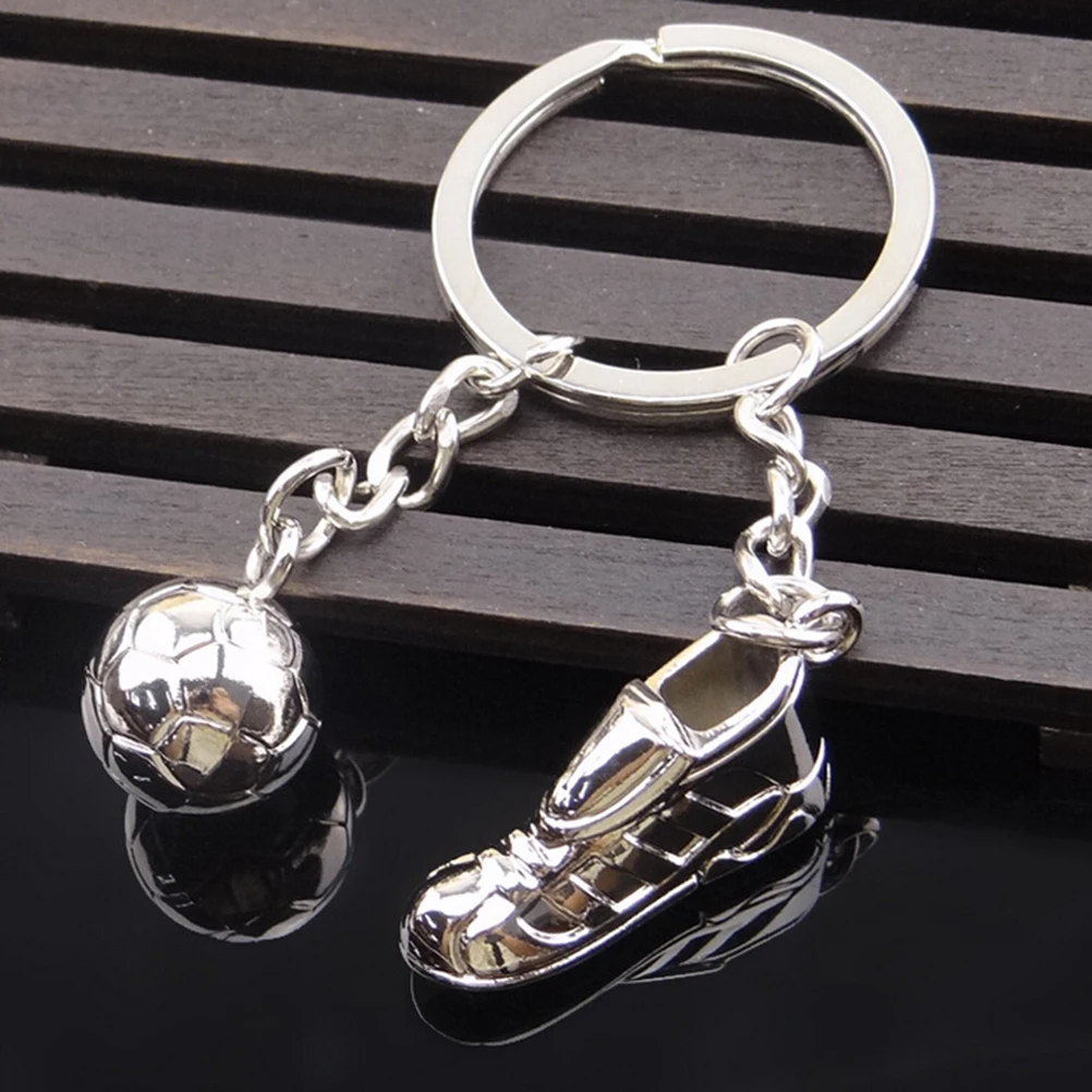 Футбольная обувь футбольный мяч из нержавеющей стали металлический брелок