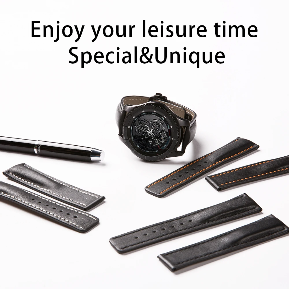20mm 22mm Leather for Omega Seamaster 300 Samsung Galaxy Gear S3 Amazfit GTR Garmin Smart Watch Band Strap Watchband Bracelet
20mm 22mm Leather for Omega Seamaster 300 Samsung Galaxy Gear S3 Amazfit GTR Garmin Smart Watch Band Strap Watchband Bracelet