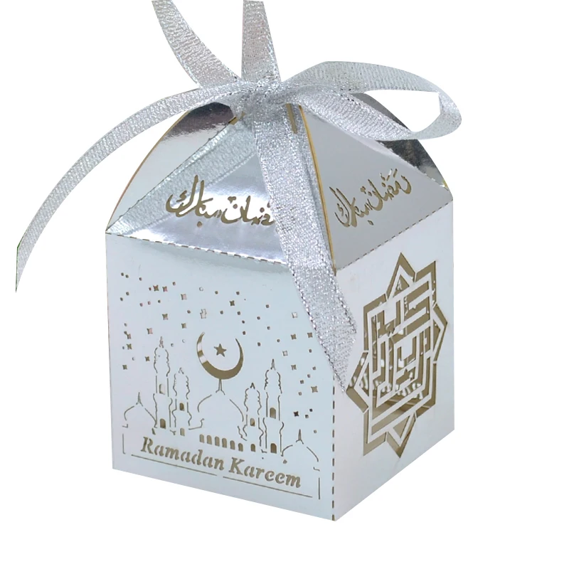 Arabic Happy Eid Mubarak Laser Cut Ramadan Kareem Party Supplies Candy Sweet Favor Boxes
Arabic Happy Eid Mubarak Laser Cut Ramadan Kareem Party Supplies Candy Sweet Favor Boxes