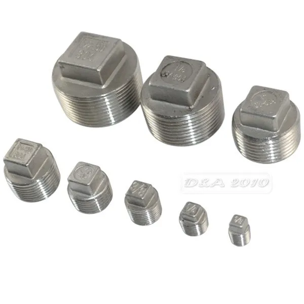 MEGAIRON BSPT 1-1/4" DN32 Stainless Steel SS304 Threaded Male Malleable Square Head Pipe Plug For Water Gas Oil
MEGAIRON BSPT 1-1/4" DN32 Stainless Steel SS304 Threaded Male Malleable Square Head Pipe Plug For Water Gas Oil