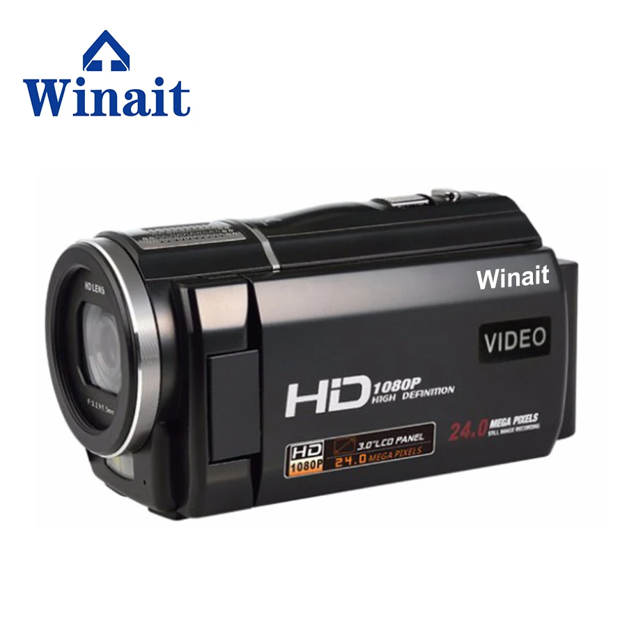 Winait Высококачественная профессиональная видеокамера Full hd 1080p 3 0 "TFT дисплей с