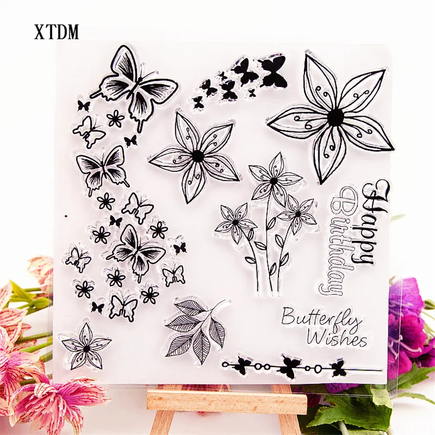 Hot selling butterfly transparent clear stamp / silicone seal roller stamp DIY scrapbook album / card production
Hot selling butterfly transparent clear stamp / silicone seal roller stamp DIY scrapbook album / card production