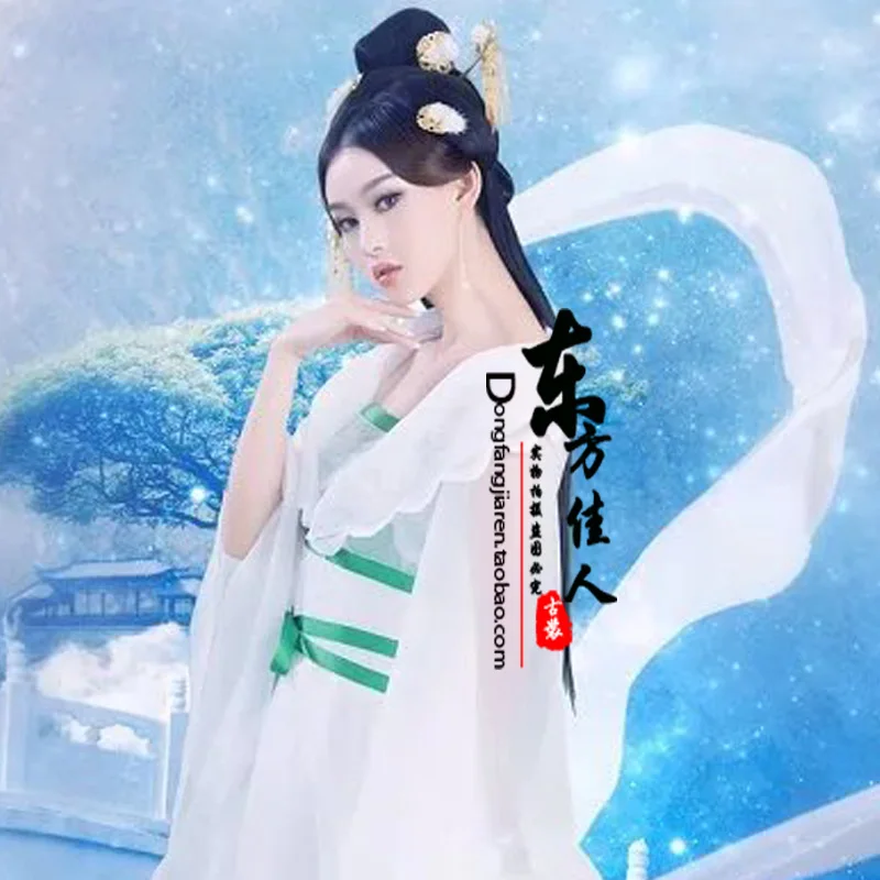 Jing Yue Exhibition New Design White Fairy Costume Photography Costume for Women Hanfu Tang Princess Costume
Jing Yue Exhibition New Design White Fairy Costume Photography Costume for Women Hanfu Tang Princess Costume