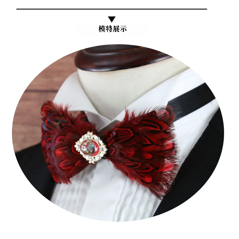 Fashion Mens Ties Set Men Gift Formal Dress Handmade Feather Bow Tie Blouse Men Fashion Neck Tie
Fashion Mens Ties Set Men Gift Formal Dress Handmade Feather Bow Tie Blouse Men Fashion Neck Tie