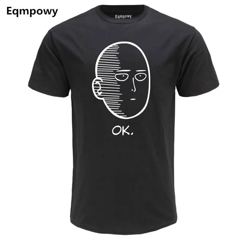 The COOLMIND 100% хлопок аниме One Punch Man принт Мужская футболка модная крутая удобная