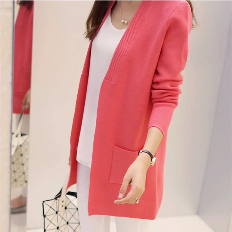 TONGMAO New Women Spring/ Autumn Sweater 2018 Long Cardigan Casual Slim Pocket Loose Knit Sweater Outwear Coat
TONGMAO New Women Spring/ Autumn Sweater 2018 Long Cardigan Casual Slim Pocket Loose Knit Sweater Outwear Coat