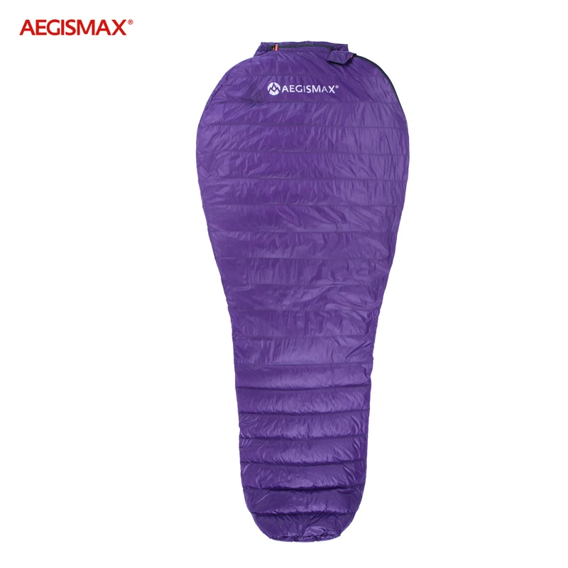 AEGISMAX Nano Upgrade Series Ultralight Outdoor Camping Hiking Mummy White Ultra Dry Goose Down Purple Sleeping Bag 3 Season
AEGISMAX Nano Upgrade Series Ultralight Outdoor Camping Hiking Mummy White Ultra Dry Goose Down Purple Sleeping Bag 3 Season
