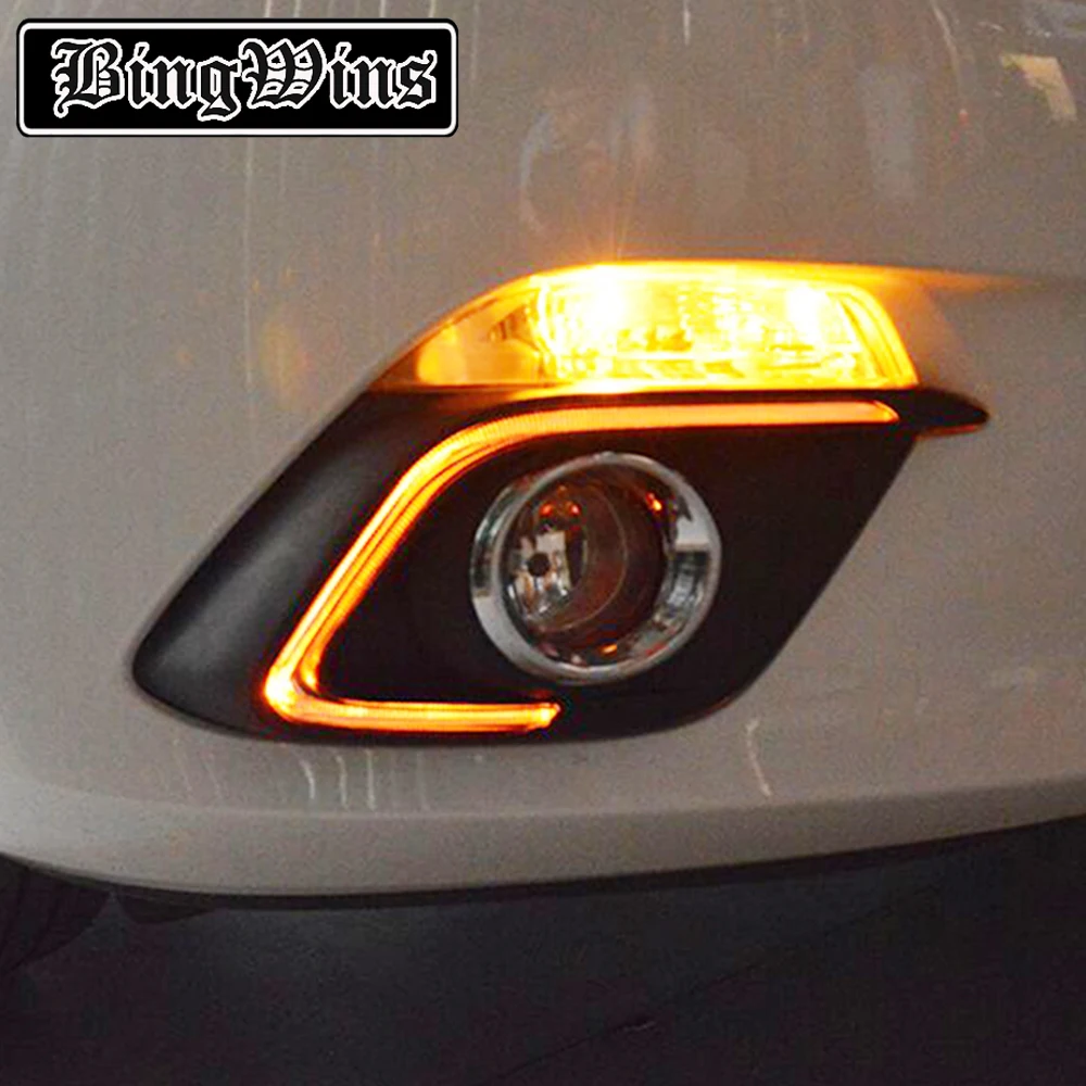 Turn Signal Light and dimming style 12V LED car DRL daytime running lights with fog lamp hole for Mazda 3 axela 2013 2014 2015
Turn Signal Light and dimming style 12V LED car DRL daytime running lights with fog lamp hole for Mazda 3 axela 2013 2014 2015